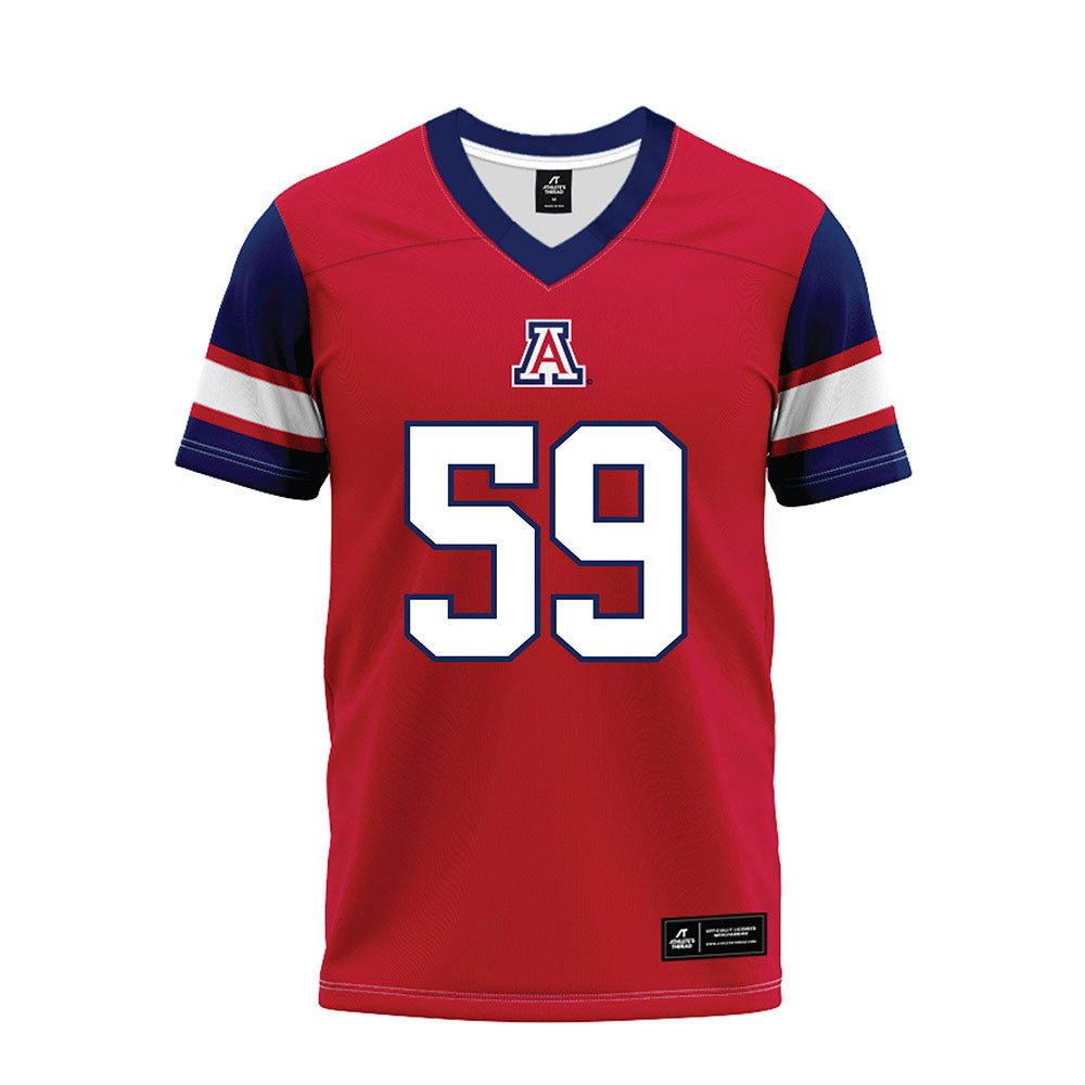 Arizona - NCAA Football : Rhino Tapa'atoutai - Red Premium Football Jersey-0