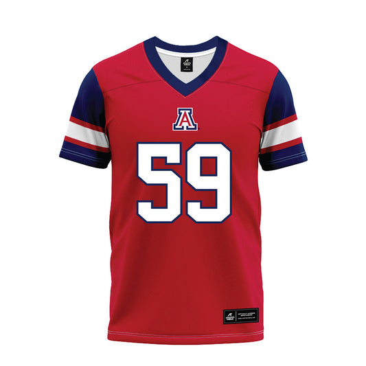 Arizona - NCAA Football : Rhino Tapa'atoutai - Red Premium Football Jersey-0