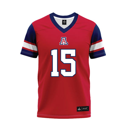 Arizona - NCAA Football : Malcolm Hartzog - Red Premium Football Jersey-0