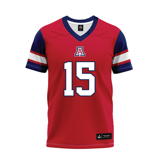 Arizona - NCAA Football : Malcolm Hartzog - Red Premium Football Jersey-0