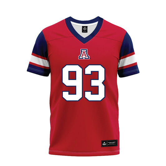 Arizona - NCAA Football : Jarra Anderson - Red Premium Football Jersey-0