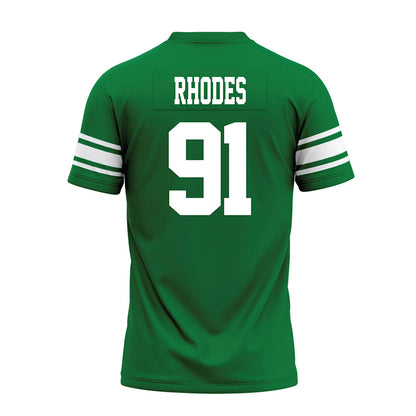 North Texas - NCAA Football : Davion Rhodes - Green Premium Football Jersey-1