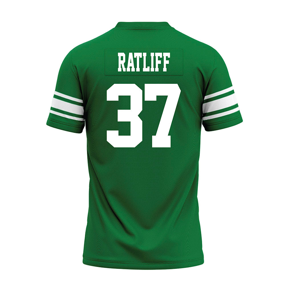 North Texas - NCAA Football : Ian Ratliff - Green Premium Football Jersey-1
