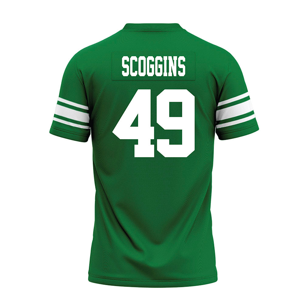North Texas - NCAA Football : Brodie Scoggins - Green Premium Football Jersey-1
