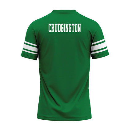 North Texas - NCAA Football : Luke Crudgington - Green Premium Football Jersey-1