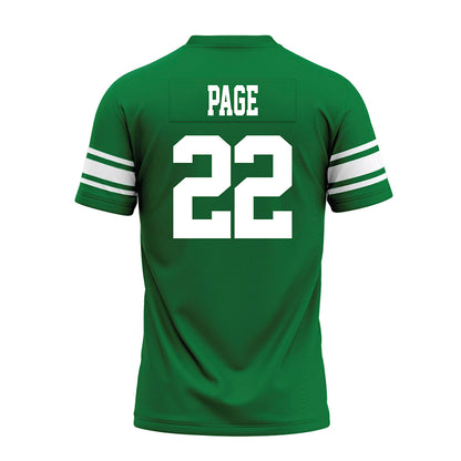 North Texas - NCAA Football : Colin Page - Green Premium Football Jersey-1