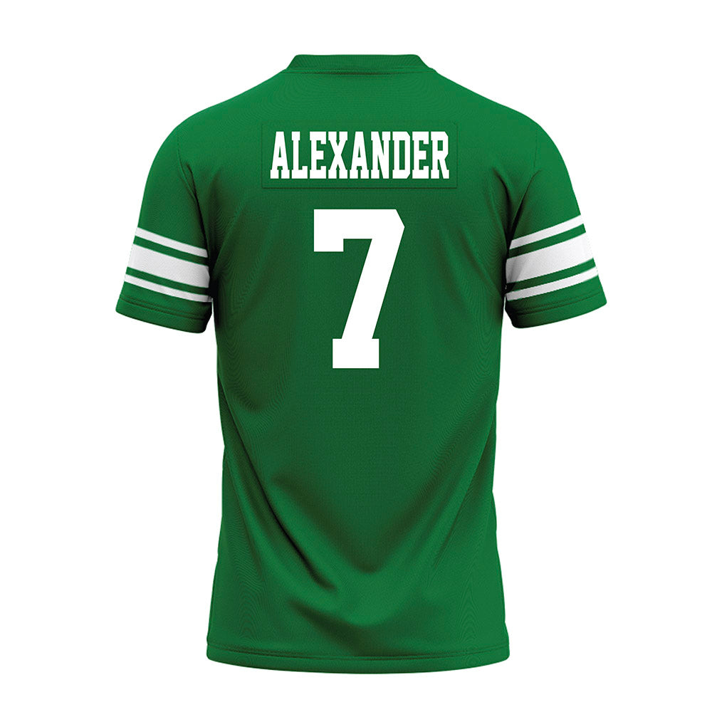 North Texas - NCAA Football : Aaron Alexander - Green Premium Football Jersey-1