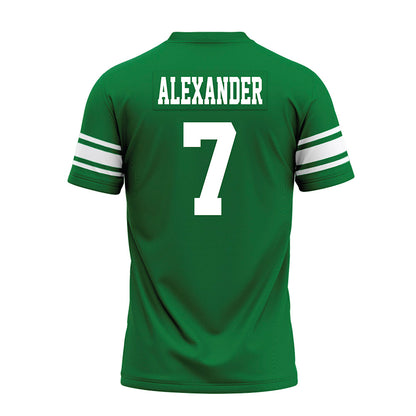 North Texas - NCAA Football : Aaron Alexander - Green Premium Football Jersey-1