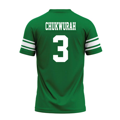 North Texas - NCAA Football : TJ Chukwurah - Green Premium Football Jersey-1