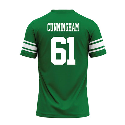North Texas - NCAA Football : Drew Cunningham - Green Premium Football Jersey-1