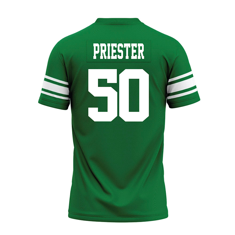 North Texas - NCAA Football : Jahzari Priester - Green Premium Football Jersey-1