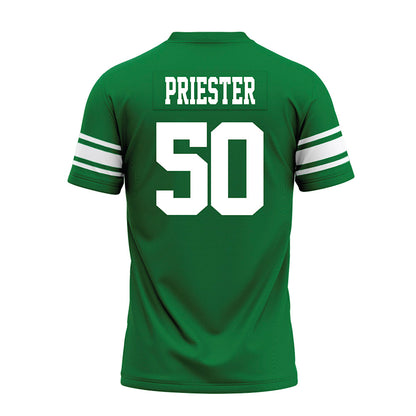 North Texas - NCAA Football : Jahzari Priester - Green Premium Football Jersey-1