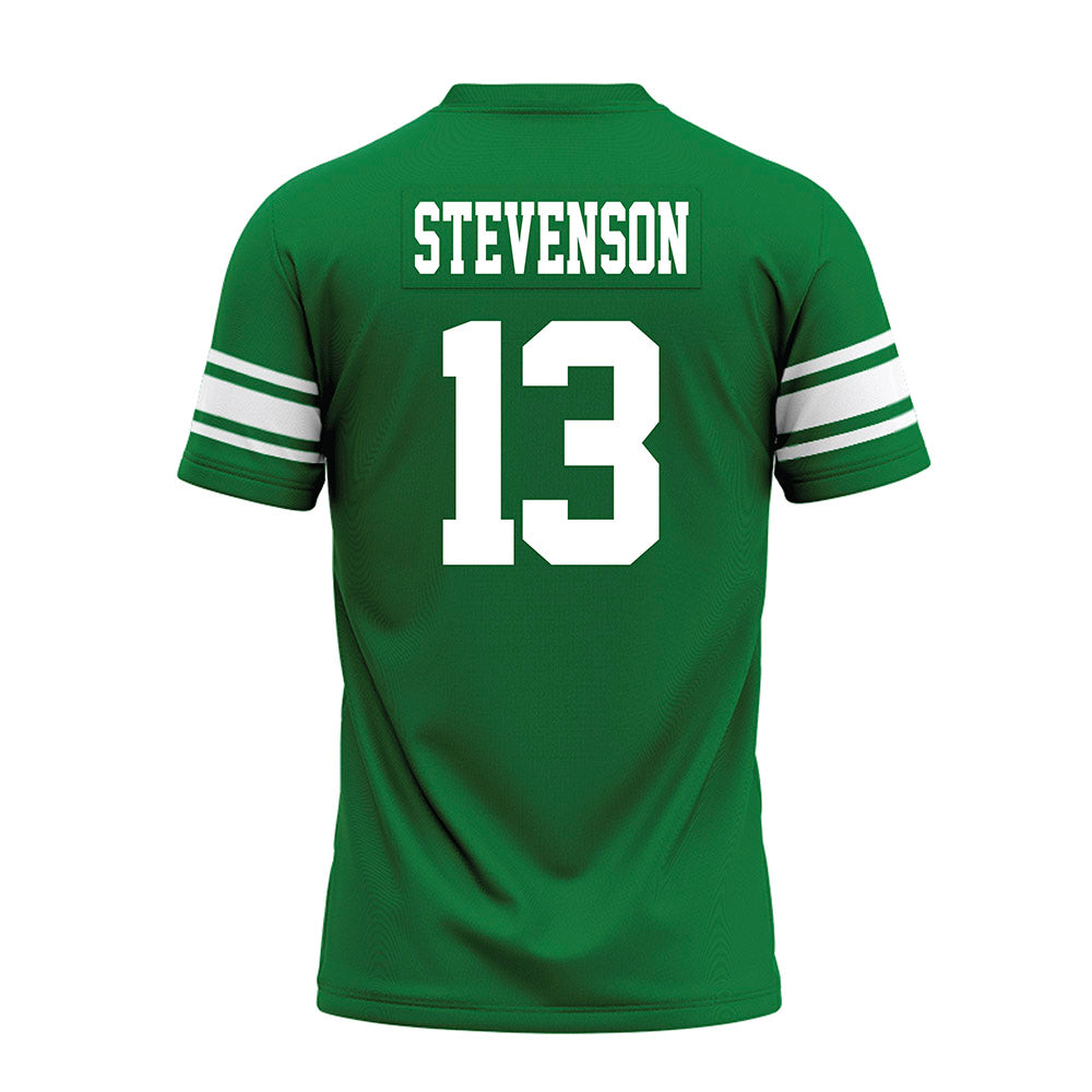 North Texas - NCAA Football : Justin Stevenson - Green Premium Football Jersey-1