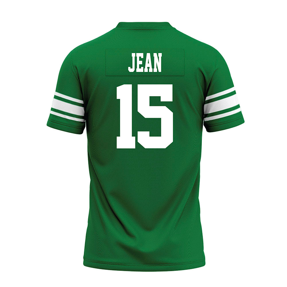 North Texas - NCAA Football : Andy Jean - Green Premium Football Jersey-1