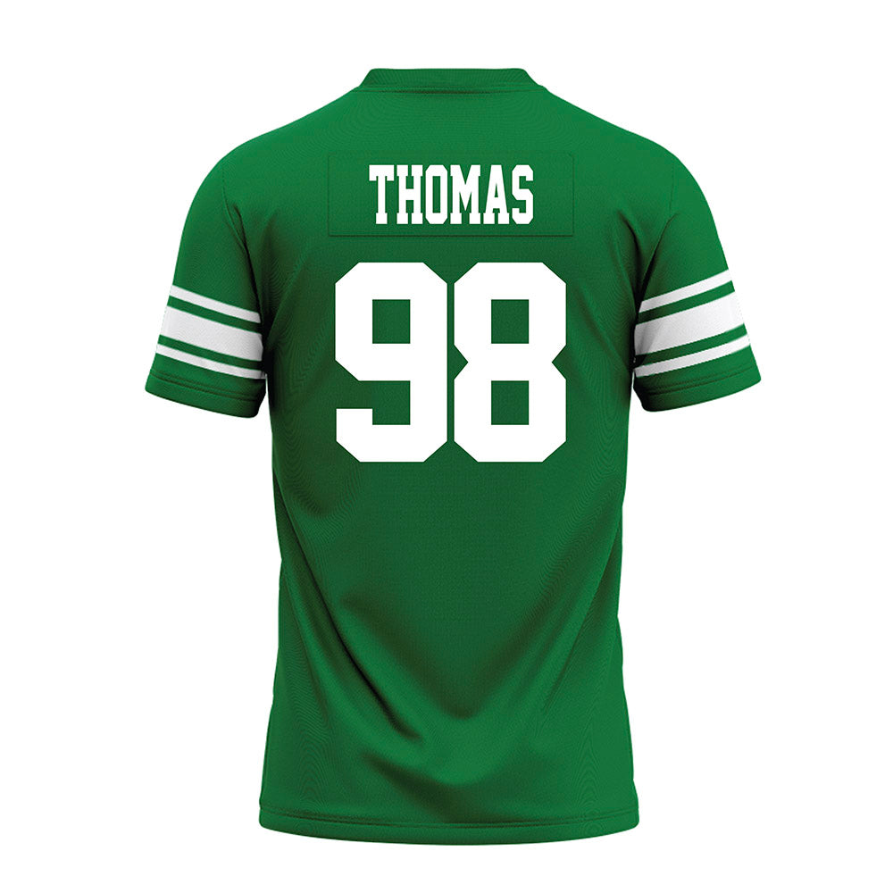 North Texas - NCAA Football : Curlee Thomas - Green Premium Football Jersey-1
