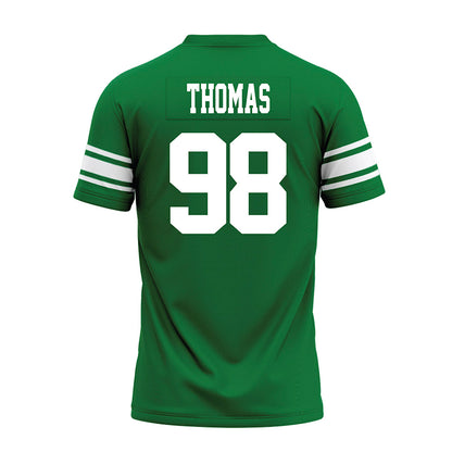 North Texas - NCAA Football : Curlee Thomas - Green Premium Football Jersey-1