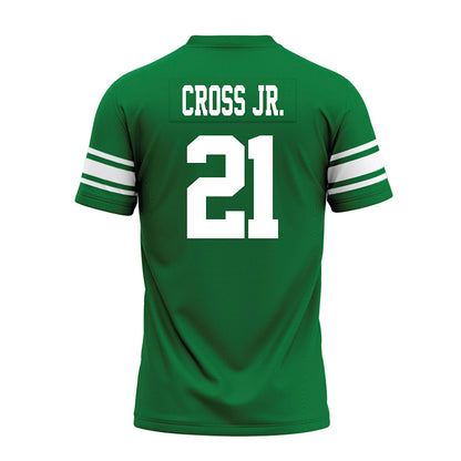 North Texas - NCAA Football : Jason Cross Jr. - Green Premium Football Jersey-1