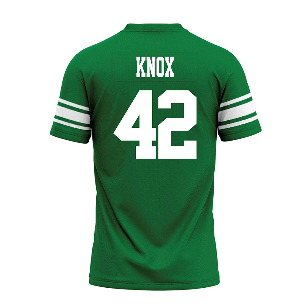 North Texas - NCAA Football : Brayden Knox - Green Premium Football Jersey-1
