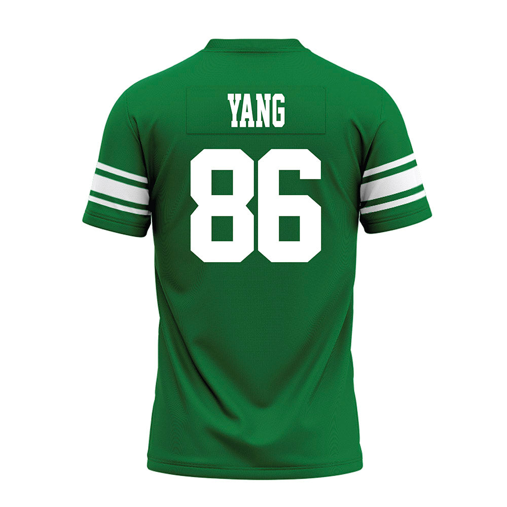 North Texas - NCAA Football : Zach Yang - Green Premium Football Jersey-1