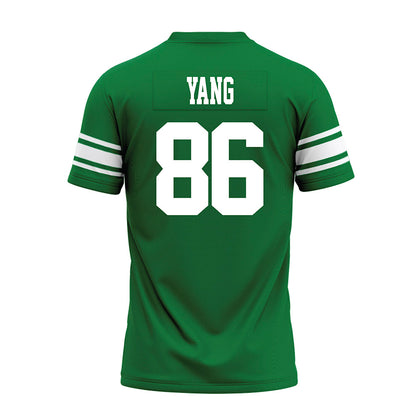 North Texas - NCAA Football : Zach Yang - Green Premium Football Jersey-1