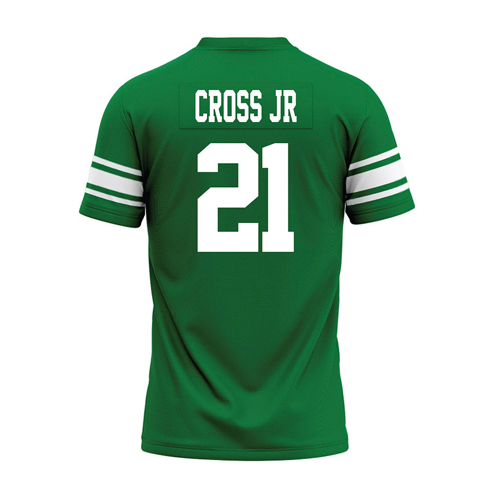 North Texas - NCAA Football : Jason Cross Jr - Green Premium Football Jersey-1