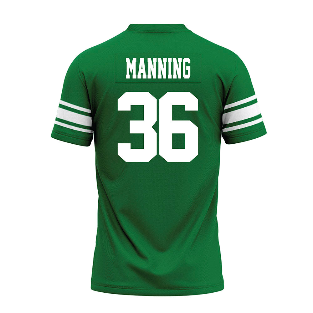 North Texas - NCAA Football : Jaden Manning - Green Premium Football Jersey-1
