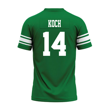 North Texas - NCAA Football : Kyle Koch - Green Premium Football Jersey-1