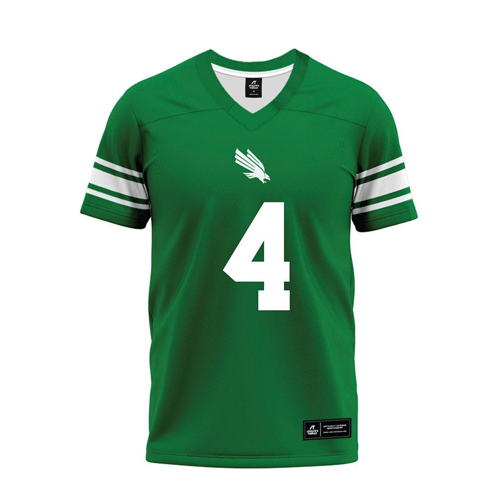 North Texas - NCAA Football : CJ Coombes - Green Premium Football Jersey-0