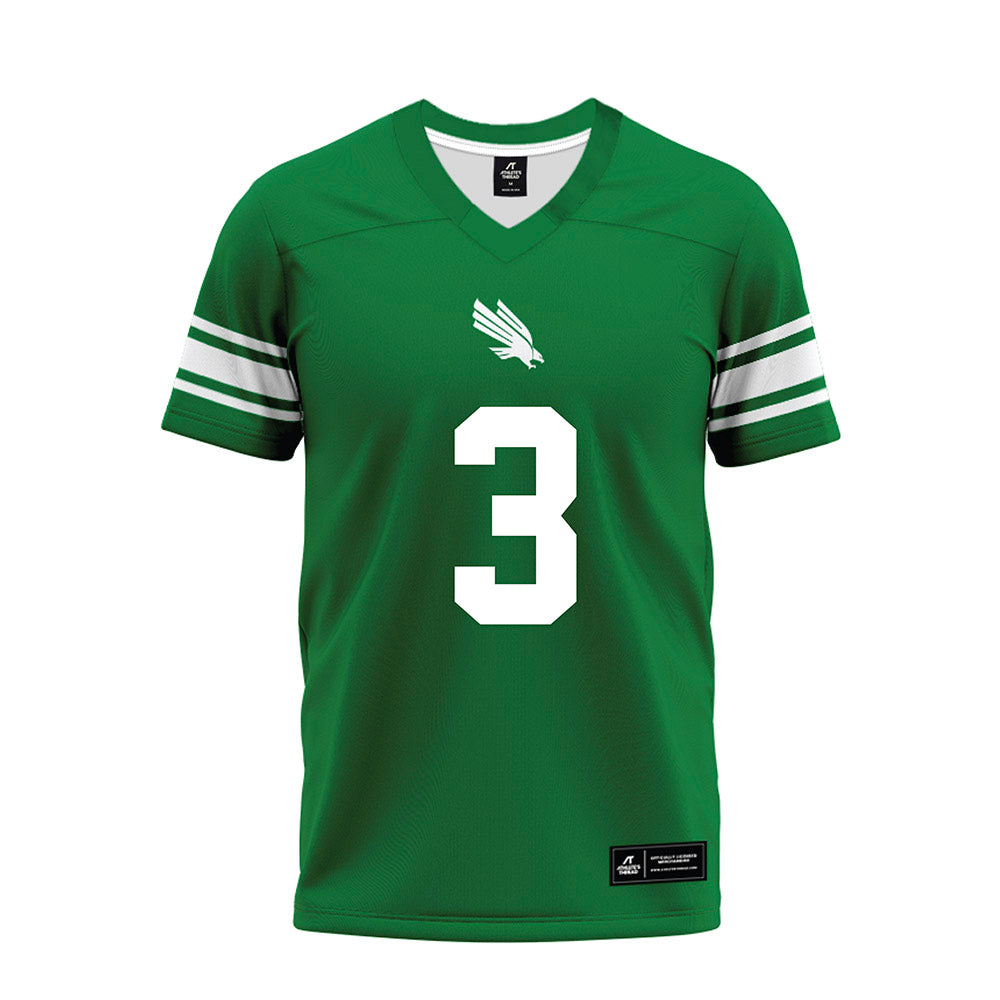 North Texas - NCAA Football : Zakye Barker - Green Premium Football Jersey-0