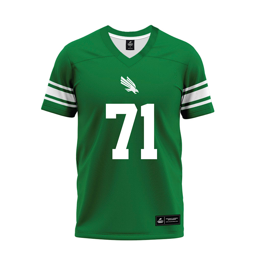 North Texas - NCAA Football : Johnny Williams IV - Green Premium Football Jersey-0