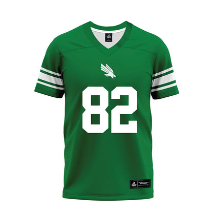 North Texas - NCAA Football : Connor Vaughn - Green Premium Football Jersey-0