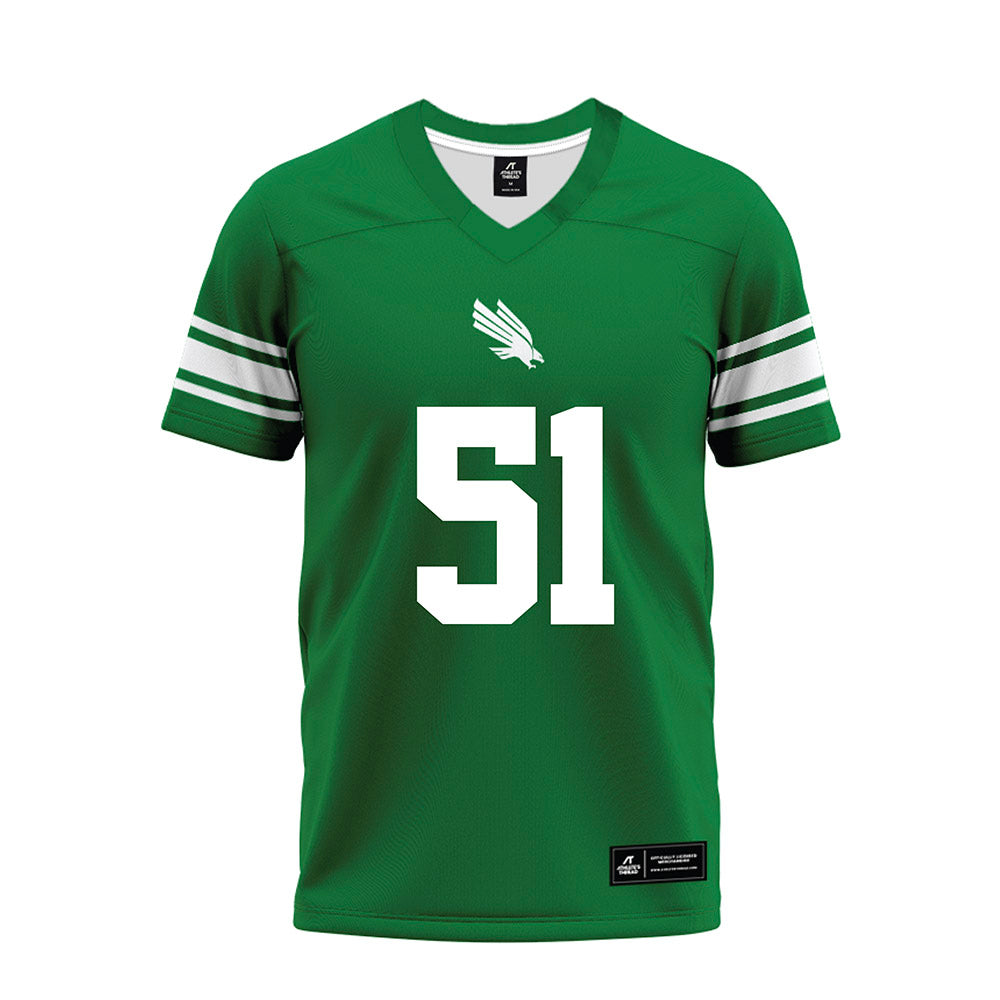 North Texas - NCAA Football : Keelene Bradley - Green Premium Football Jersey-0