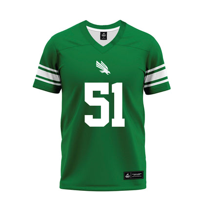 North Texas - NCAA Football : Keelene Bradley - Green Premium Football Jersey-0
