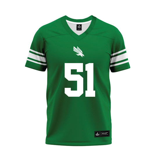 North Texas - NCAA Football : Keelene Bradley - Green Premium Football Jersey-0