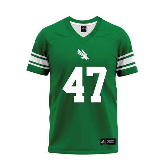 North Texas - NCAA Football : Jacob Poff - Green Premium Football Jersey-0