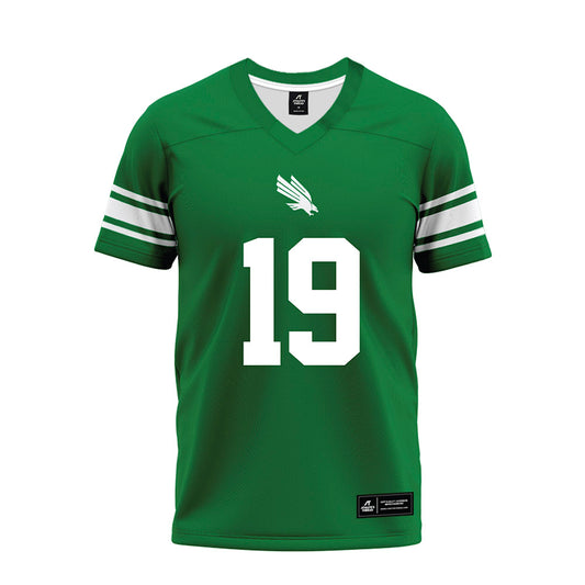 North Texas - NCAA Football : Grayson OBara - Green Premium Football Jersey-0