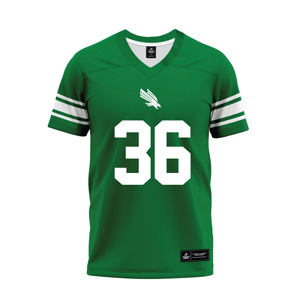 North Texas - NCAA Football : Jaden Manning - Green Premium Football Jersey-0