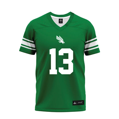 North Texas - NCAA Football : Graham Gillespie - Green Premium Football Jersey-0