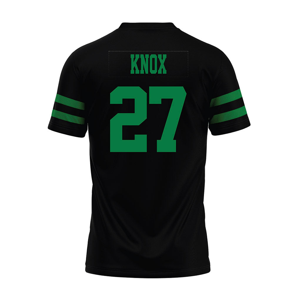 North Texas - NCAA Football : Julian Knox - Black Premium Football Jersey-1