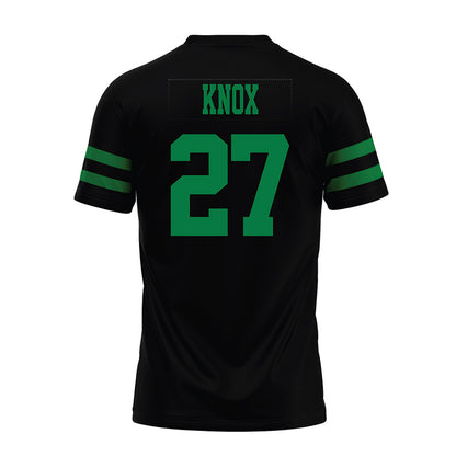 North Texas - NCAA Football : Julian Knox - Black Premium Football Jersey-1