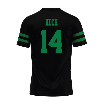 North Texas - NCAA Football : Kyle Koch - Black Premium Football Jersey-1