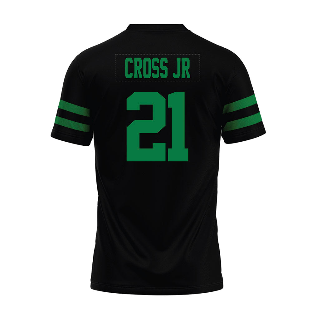 North Texas - NCAA Football : Jason Cross Jr - Black Premium Football Jersey-1