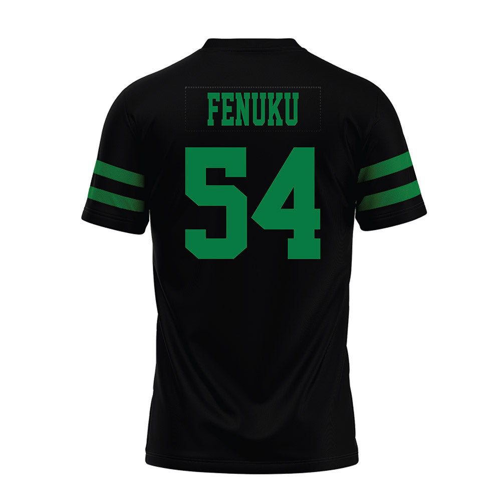 North Texas - NCAA Football : Henry Fenuku - Black Premium Football Jersey-1