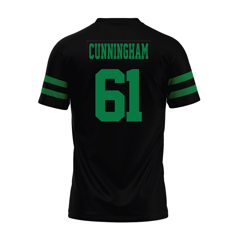 North Texas - NCAA Football : Drew Cunningham - Black Premium Football Jersey-1