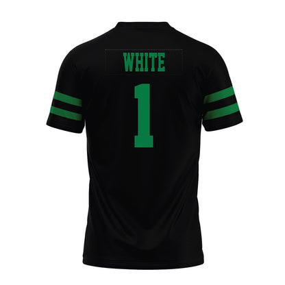 North Texas - NCAA Football : Jahiem White - Black Premium Football Jersey-1