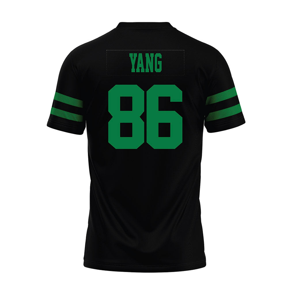 North Texas - NCAA Football : Zach Yang - Black Premium Football Jersey-1