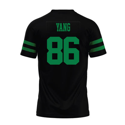 North Texas - NCAA Football : Zach Yang - Black Premium Football Jersey-1