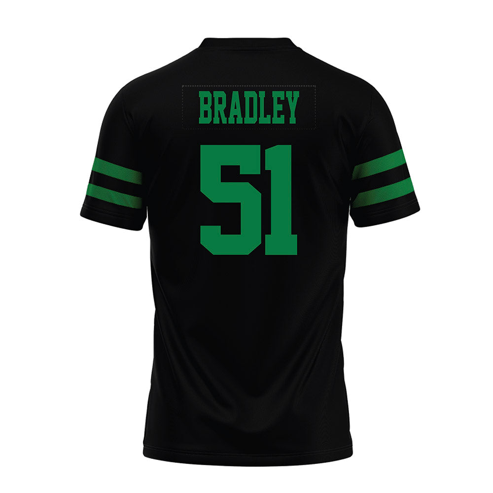 North Texas - NCAA Football : Keelene Bradley - Black Premium Football Jersey-1