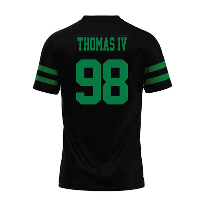 North Texas - NCAA Football : Curlee Thomas IV - Black Premium Football Jersey-1