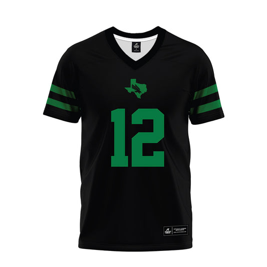 North Texas - NCAA Football : Tyson Wilson - Black Premium Football Jersey-0